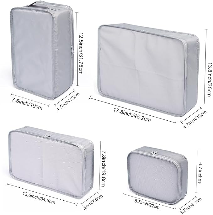 JJ POWER Travel Packing Cubes, Luggage Organizers with Shoe Bag - Image 2
