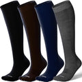 LEVSOX Viscose Made from Bamboo Compression Socks for Pregnant Women 20-30 mmHg Knee High Cute Mens Supports Socks for Travel by Levsox