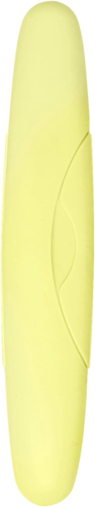 RADIUS Toothbrush Travel Case for Standard Brush, BPA-Free Recycled Plastic, Portable for Bathroom, School, Home, Camping (Lemon Yellow, 8.25H - 1.38W - 1.75L (in)) by RADIUSCorporation