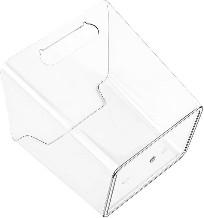 JAPCHET 8 PCS Adhesive Wall Storage Bins, Clear Cabinet Door Organizer, Acrylic Wall Mount Organizer Adhesive Hanging Bin for Wall, Refrigerator, Cabinet, Kitchen, Bathroom, Countertops - Image 4