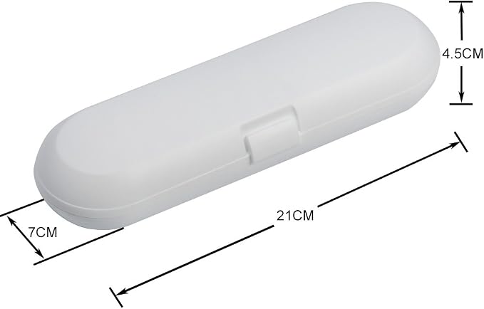 Nincha Portable Electric Toothbrush Travel Case for Philips Sonicare Series-Durable, Environmentally Friendly, Breathable, Food-Safe Plastic Material(White) - Image 3