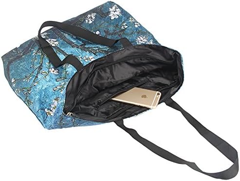Beach Tote Bags Travel Totes Bag Shopping Zippered Tote for Women Foldable Waterproof Overnight Handbag - Image 6