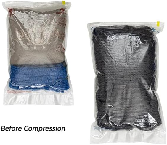Eagle Creek Pack-It Compression Bags for Travel Set - Featuring One-Way Pressure Valve & Zip - For Efficient Travel Bag Packing - Water Resistant - Clear - Medium/Large (Pack of 2) - Image 3