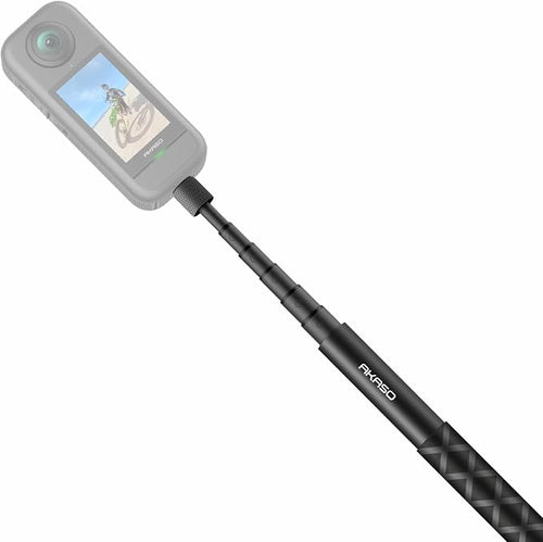 AKASO 47.2"/120cm Invisible Selfie Stick for 360 Action Camera | Aluminum Alloy Invisible Pole for Insta360, DJI Osmo 360, GoPro Hero, AKASO 360/EK7000/EK7000 Pro, Brave 4/7 LE Action Camera - Image 2