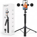 70" Auto Face Tracking Tripod for iPhone with Light, 360° Rotating Selfie Stick for Android with Remote & Gesture Control, Phone Holder Video Recording for Content Creators, TIKTok & Live Streaming by NASTASEECOMM