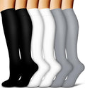 COOLOVER Copper Compression Socks for Women and Men(6 Pairs)-Best Support for Running, Athletic, Travel by COOLOVER