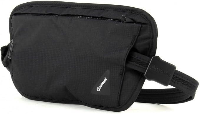 Pacsafe Coversafe X100 Anti-Theft RFID Blocking Waist Wallet, Black - Image 2