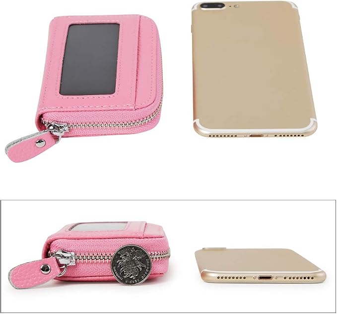 Women's RFID Blocking 12 Slots Credit Card Holder Leather Accordion Wallet - Image 4
