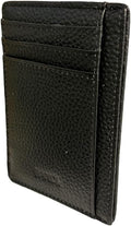 BANDI Slim Wallet, Minimalist Front Pocket RFID Blocking Wallet Credit Card Holder for Men & Women - Black by BANDI