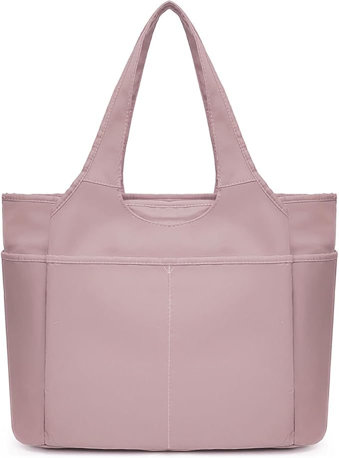 Corduroy Tote Bag for Women Crossbody Bags Lightweight Handbags Shoulder Bag with Zipper Pockets for Work Shopping by AMXNX