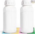 2Pack 8.4oz (250ml) Thick-Walled Plastic Travel Bottles - Reusable Empty Small Jars with Lids & Caps, EVOH High Barrier Leak Proof Storage for Toiletries, Samples & Cooking Oils by UMETASS