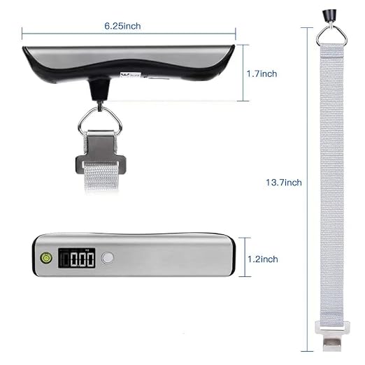 Digital Luggage Scale with Tape Measure – Portable 110 lb Suitcase Weight Scale for Travel - Image 7