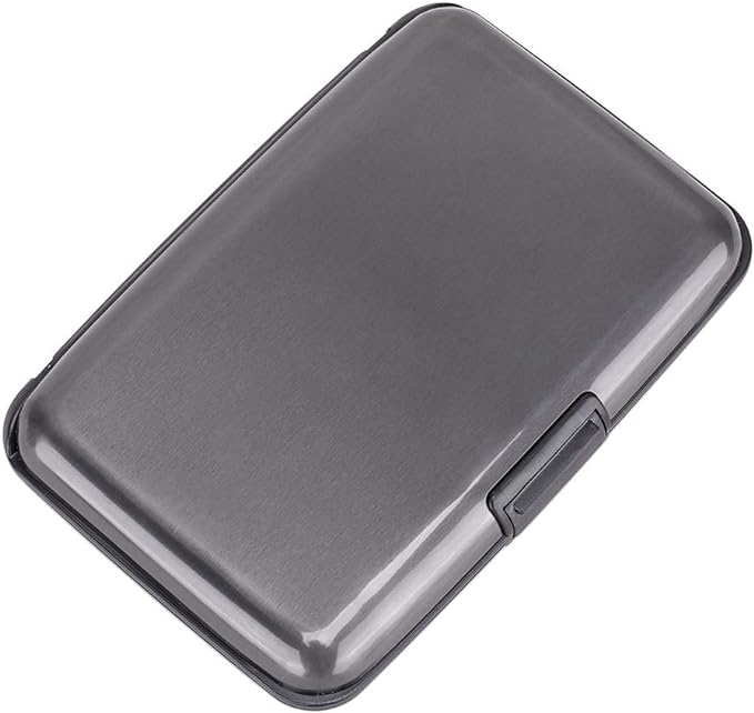 RFID Aluminum Wallet Credit Card Protector Case Holder for Men Women | Mini RFID Aluminum Wallet Credit Cards Holder Business Card Case Metal ID Case for Men Women by ELFISH