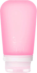 humangear GoToob+ (Large) | Refillable Silicone Travel Bottle | Locking Lid | Food-Safe Material | Pink, Large (3.4 fl.oz.; 100ml) | Refillable & Leak-Proof Silicone Travel Size Bottles with Locking Cap for Toiletries, Camping & TSA Carry-On by humangear