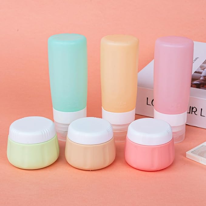vodvob TSA Approved Travel Bottles Set, 16 Pack Leak Proof Silicone Refillable Containers for Toiletries, Perfect for Shampoo, Conditioner, Lotion & Travel Essentials (tz-1) - Image 7