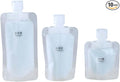 Travel Pouches for Toiletries, 10 Pack Portable Containers, Stand Up Pouch, Refillable Travel Accessories for Shampoo Conditioner, 50ML/1.7OZ, PET Plastic Material by MAAYKOM