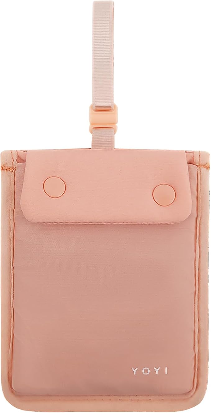 YOYI YOYI RFID Blocking Bra Wallet Travel Pouch, Secret Pocket for Cards | Skin-friendly fabric so thin it disappears inside your bra, RFID blocking keeps cards and cash secure from theft on the go by YOYIYOYI