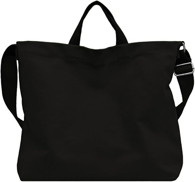 Women's Canvas Tote Bag inside Out Bag with Adjustable Crossbody Strap for Work Travel Shopping Durable Handbag for Men by Unknown