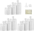 9Pcs 30/50/100ml Travel Size Toiletries with Small Funnel & Label | 9 Pcs 3 Sizes 30ml/50ml/100ml Travel Size Toiletries, Makeup Bag Travel Toiletry Bag for Women, Pouches for Toiletries by Unknown