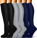 COOLOVER Copper Compression Socks for Women and Men(6 Pairs)-Best Support for Running, Athletic, Travel by COOLOVER