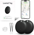 Air Tracker Tag for iOS Device, Bluetooth Smart Tag Key Finder, 2 PCS | Work with Apple Find My Item Locator IP67 Waterproof Global Tracking Device for Car Pet Wallet Backpack Luggage (iOS Only) by Unknown