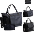 Large Travel Bag - Foldable & Expandable Carry-On Bag with Shoe Compartment, Water Bottle Pocket, Luggage Sleeve, Cosmetic Case by Travellow