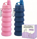 Collapsible Water Bottles Travel water bottle Sports Portable Sport Water Bottle Reusable Water Bottles comes with mountaineering Buckle 500ml silicone Water-proof camping water bottle by YCTMALL