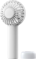 SWEETFULL Mini Portable Fan - Rechargeable Handheld Fan, 3 Speeds Personal Hand Gifts for Travel Essentials, Lash, Makeup, Eyelash, Kids, Girls, Women - USB, Cute Design White by SWEETFULL
