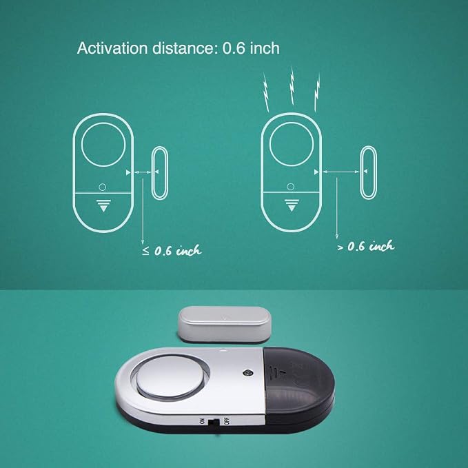 120 DB Loud Door and Window Open Alarm Sensor 3 Pack for Kids, Dementia Patients Safety, Burglar Anti-Theft Wireless Security Alarms Keep Your Home, Pool, Cabinet, Business Safe | For Kids, Dementia Patients Safety, Burglar Anti-theft Wireless Security... - Image 5