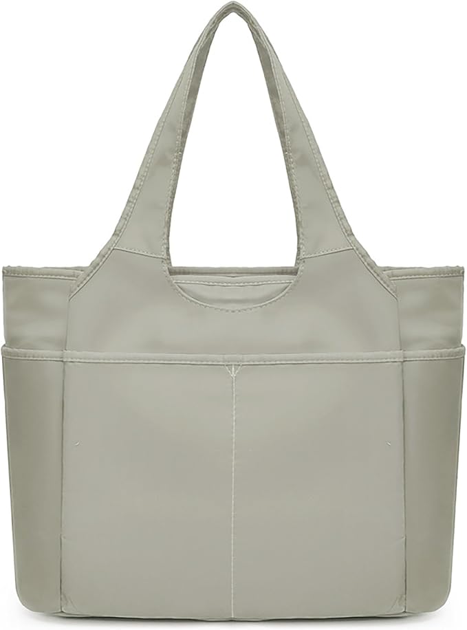 Corduroy Tote Bag for Women Crossbody Bags Lightweight Handbags Shoulder Bag with Zipper Pockets for Work Shopping by AMXNX