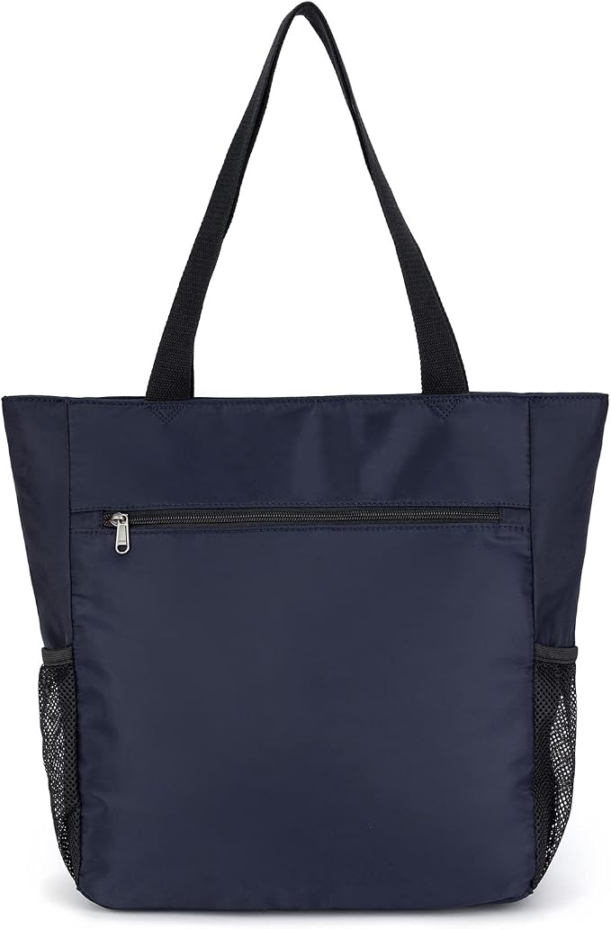 ETidy Large Capacity Foldable Tote Bag With Zipper | Water-resistant, Lightweight, Sandproof, Beach Bag, Gym Bag, Travel Shopping Bag - Image 2