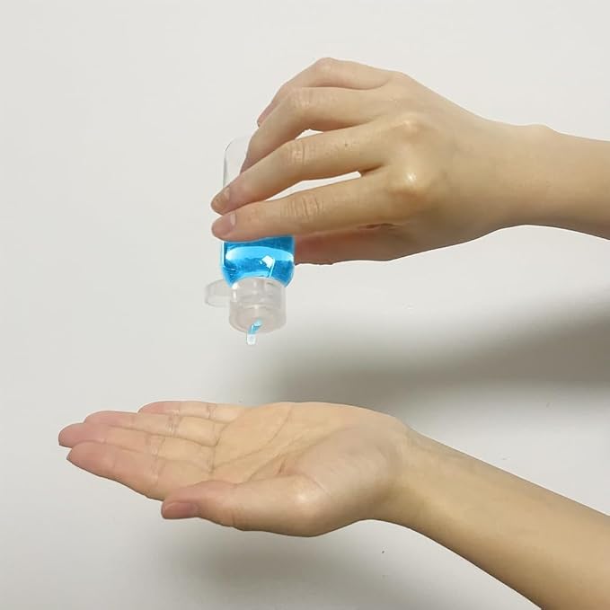 5 Pieces 1oz Flip Cap Bottles Plastic Empty Transparent Containers Bottle Refillable Squeeze for Travel Shampoo Cosmetic Lotion Toiletries (30ML) - Image 6