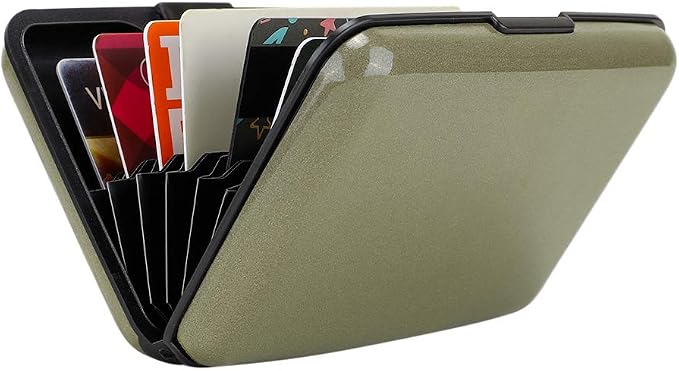 RFID Blocking Credit Card Protector Case Holder Wallet for Men Women | RFID Blocking Credit Card Protector Aluminum ID Case Hard Shell Business Card Holders Metal Wallet for Men or Women - Image 6
