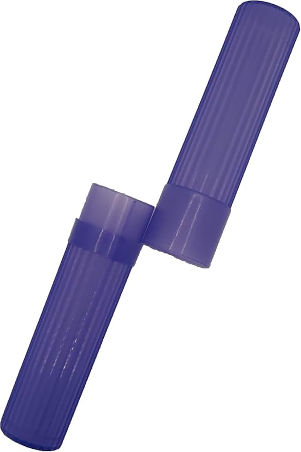 Purple Toothbrush Covers & Soap Box Set - Matching Colors - Tooth Brush Cover Cap, Soap Dish Travel Holder - Plastic Portable Set - Image 3
