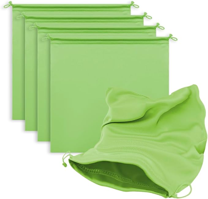 Microfiber Drawstring Bags, Multi-Size Soft Protective Pouches for Shoes, Ski Goggles, Sunglasses, Handbags & Camera Lenses by MtuxuYR