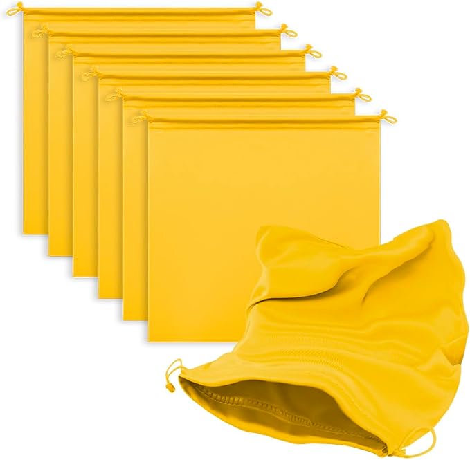 Microfiber Drawstring Bags, Multi-Size Soft Protective Pouches for Shoes, Ski Goggles, Sunglasses, Handbags & Camera Lenses by MtuxuYR