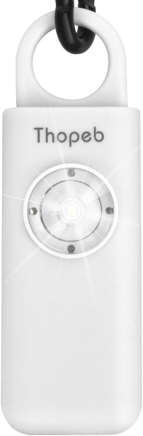 Personal Safety Alarm for Women – Superior Loud Siren & SOS Strobe | Premium Compact & Well-crafted Self Defense Keychain Alarm, College Dorm Essential, Variety of Colors (White) - Image 12