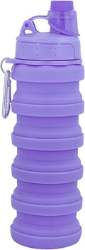 Collapsible Water Bottles Travel water bottle Sports Portable Sport Water Bottle Reusable Water Bottles comes with mountaineering Buckle 500ml silicone Water-proof camping water bottle by YCTMALL