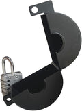 Door Knob Lockout Device. (Matt Black, 1 Padlock Included). Door Handle Lock - Prevents Doorknobs from Turning and Access to Keyhole. Childproof Door Knob Cover. by Gascem