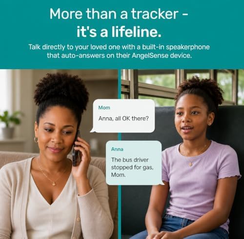 AngelSense GPS Tracker for Kids - for Autism Safety, Special Needs, Elderly | App with Real-Time GPS, 2-Way Voice, SOS Button, First Responder Alerts, AI Risk Alerts, Safe Ride Monitoring, Fall Detection - Image 3