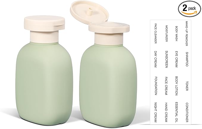 ASEVAT 3.4oz Travel Bottle with Flip Cap, Leak Proof Squeeze Bottles, Refillable Plastic Travel Containers for Creams, Lotion, Foundation, Shampoo, Conditioner by ASEVAT