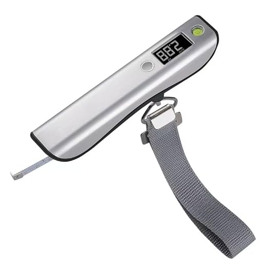 Digital Luggage Scale with Tape Measure – Portable 110 lb Suitcase Weight Scale for Travel by uPatch-Providessolutions