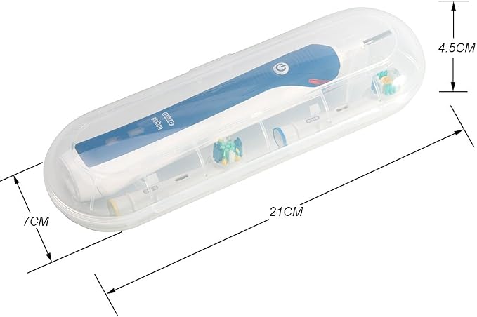 Nincha Portable Replacement Plastic Electric Toothbrush Travel Case for Oral-B Pro Series - Image 3