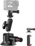 Ulanzi SC-01 Heavy-Duty Suction Cup Mount for Camera/Phone/Accessory (3"), Pump-actived Vacuum Suction Cup Mount, Magic Arm Phone Holder Action Cam Adapter Car Boats Windshield Window Mount by Ulanzi