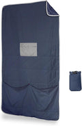 Gravel Layover Travel Blanket – Ultra-Light Compact Blanket for Camping and Outdoor Adventures - Down Alternative Portable Travel Blanket for Layovers & Road Trips (Blue) by Gravel