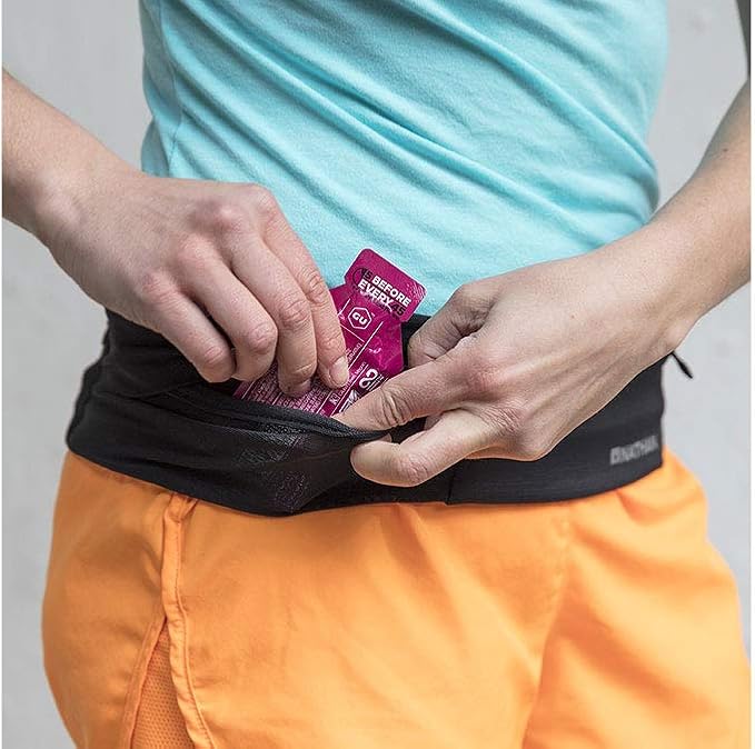 Nathan Zipster Running Belt for Men and Women, Bounce Free Waist Pack, Running Fanny Pack Women, Pockets with Zippers, Fits All iPhones - Image 3
