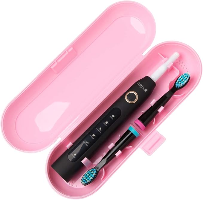 Plastic Electric Toothbrush Travel Case for Fairywill/TEETHEORY/Seago/Dnsly Series Sonic Electric Toothbrush, Pink by Nincha
