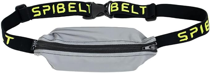 SPIbelt Running Belt Original for Women Men, Phone Holder for Running, Running Fanny Pack, Holder for Phone, Running Waist Pack, Adjustable Waist, [Fits All Phones]. Reflective with Black Zipper - Image 2