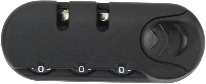 Zinc Alloy Luggage Lock - 3 Digit Suitcase Password Lock, Frosted Black Appearance for Travel - Image 9