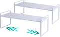 2-Pack Expandable Shelf Organizer for Kitchen Countertop, kitchen organizers and storage，under sink expandable shelf organizer by LJHFUQHUHU